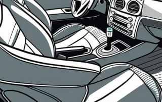 A car interior focusing on a clean and shiny car seat