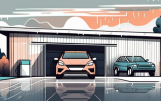 A waterproof foldable car garage