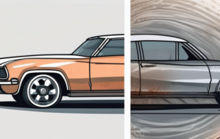 Heavily soiled aluminum car rims before and after being cleaned using effective methods