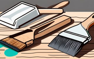 Various tools such as a paint scraper