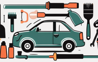 A car with visible dents