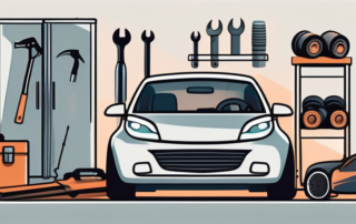 A car with minor visible damages such as scratches and dents