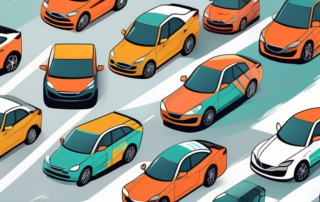 Several different cars