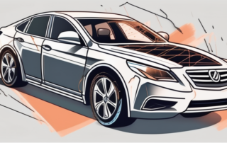 A car with visible scratches on its surface