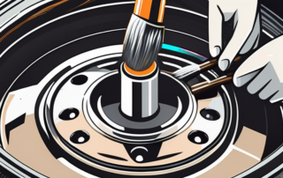 Alloy wheels being polished