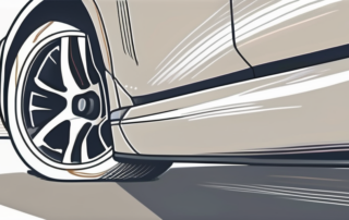 A car exhaust pipe with a sealant being applied to its connection point