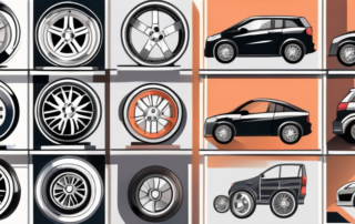 Various car rims in different stages of repair