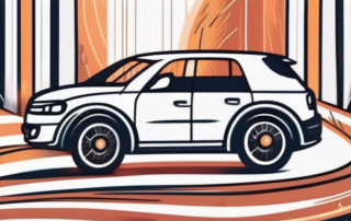 A car with visible scratches being polished by a shining