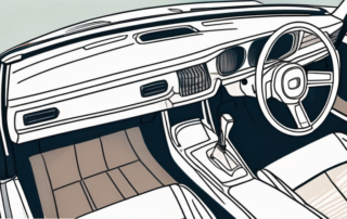 Various car interior plastic parts such as the dashboard