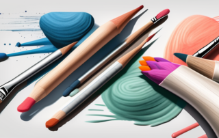 Various art tools including 992 chalk