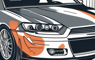 Various car detailing tools like a buffer