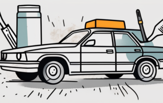 A car with visible rust spots