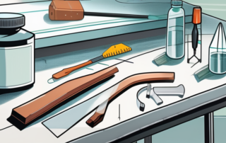 A windshield with a visible crack