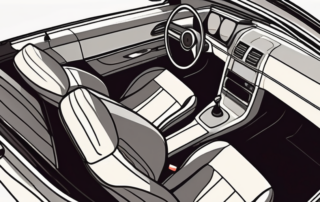 Various car interior features such as the steering wheel
