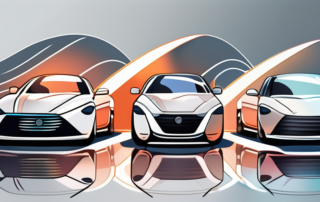 A variety of car polish bottles lined up on a sleek