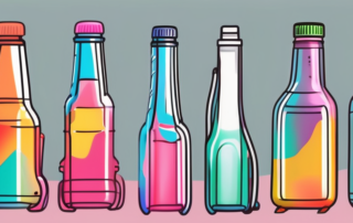 Various plastic objects such as a bottle