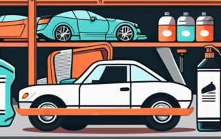 Various vehicle care products like car shampoo