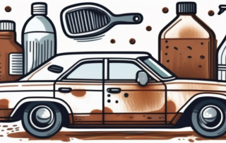 A car with small patches of rust