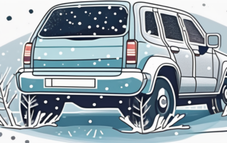 A car with its windows coated in a protective layer