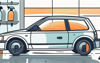 A car gleaming under the sun