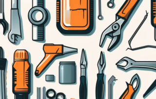 Various tools like a screwdriver