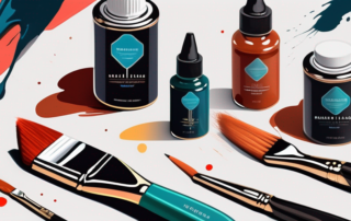 A paintbrush dipped in vibrant