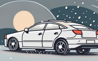 A car covered with a high-quality hail protection film
