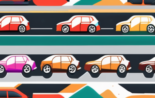 A car halfway through the process of being wrapped in a vibrant colored vinyl film