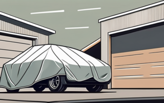 A car garage with a sturdy
