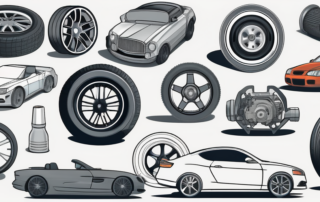 Various car parts such as an engine