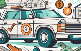 A private car with a "for sale" sign