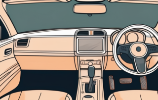 Various car interior details made of plastic