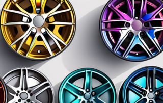 Various types of car rims