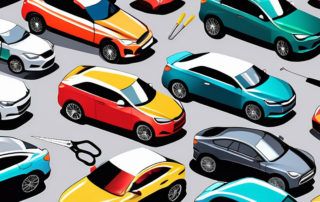 Various cars in different vibrant colors