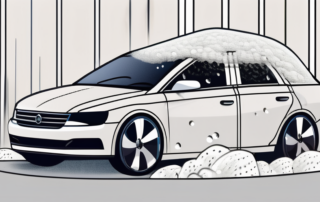 A car under a protective shield