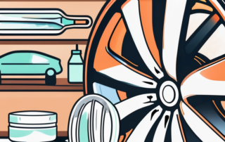 Various household items like vinegar