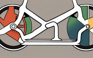 A bicycle rack with a homemade license plate attached to it