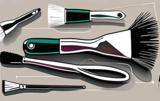 Various tools and equipment used for applying pcp paint