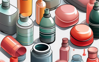 Various types of plastic items like a chair