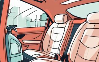 The interior of a car