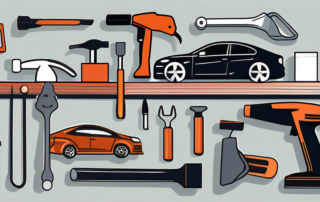 Various dent repair tools