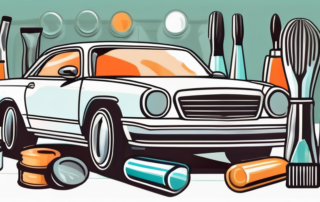 A car with gleaming windows and windshields