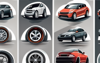 Several high-quality car rims of different styles and designs