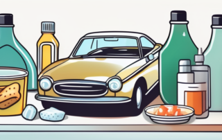 A variety of household items like toothpaste