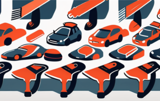 Various types of automotive spatulas