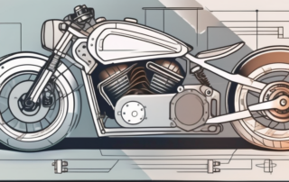A motorcycle tank in the process of being built