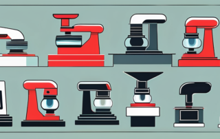 Several different types of polishing machines