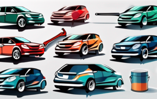 A car half coated with fresh