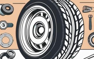 A car wheel with a puncture