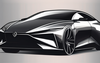 A sleek car covered in satin black foil